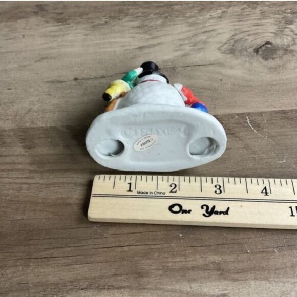 1994 Lemax Dickensvale Porcelain Finishing Touches Snowman Figurine - Picture 6 of 8